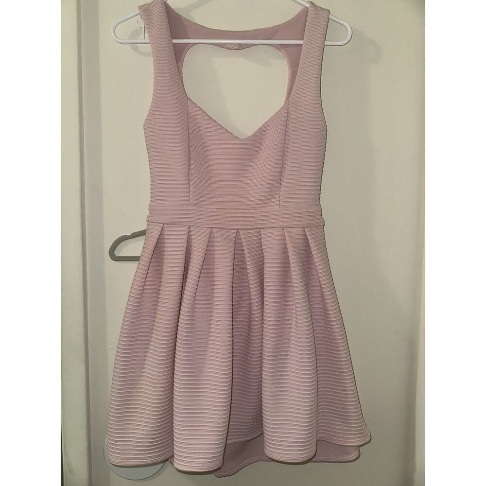 Heart Cut Out Pink A Line Dress Medium Hime Gyaru Princess Sweet Sleeveless Mini